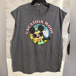 Hanes Gray Disney Parks Logo Tee